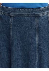 TOMMY HILFIGER - Tommy Hilfiger Spódnica jeansowa WW0WW49570 Niebieski Regular Fit. Kolor: niebieski. Materiał: lyocell #4