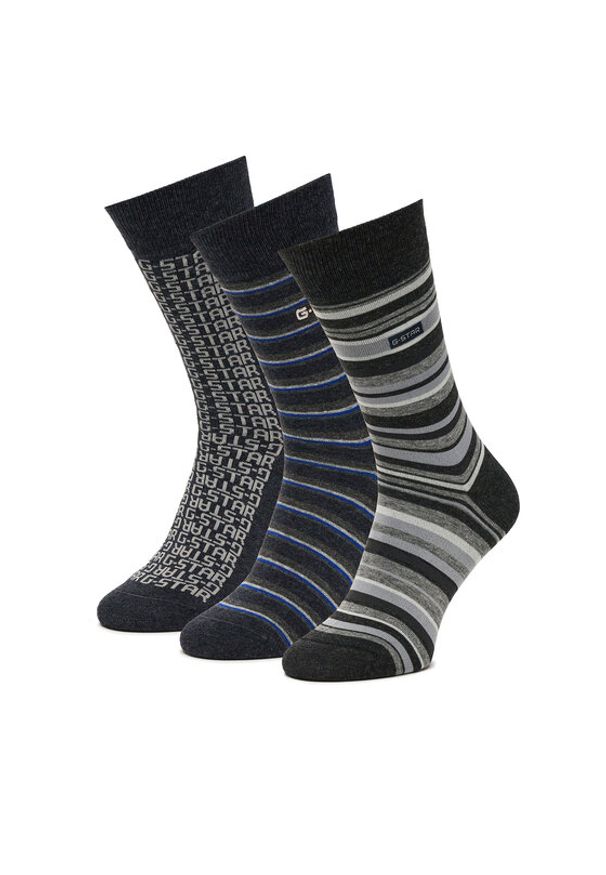 G-Star RAW - G-Star Raw Skarpety AS_G-STAR_W_047_SS25 (3-PACK) Czarny. Kolor: czarny. Materiał: bawełna, materiał