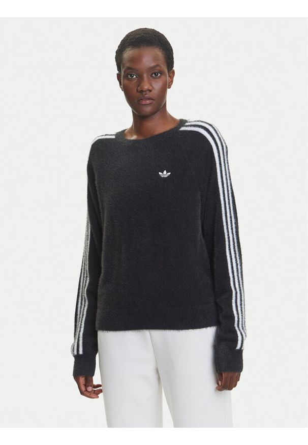 Adidas - adidas Bluza adicolor Holiday JX7813 Czarny Loose Fit. Kolor: czarny. Materiał: syntetyk