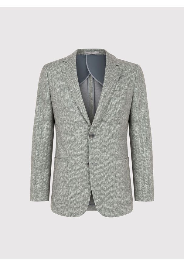 Pako Lorente - PAKO LORENTE - Marynarka męska w jodełkę. Materiał: poliester, elastan, wiskoza. Wzór: jodełka