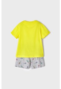 Mayoral piżama dziecięca kolor żółty wzorzysta. Kolor: żółty