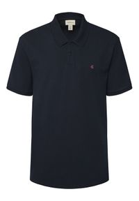 Calvin Klein Jeans Polo LV040EM269 Granatowy Regular Fit. Typ kołnierza: polo. Kolor: niebieski. Materiał: bawełna #1