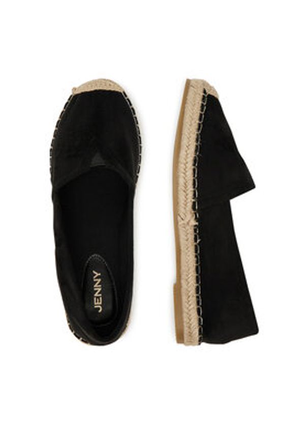 Jenny - JENNY Espadryle WSS990-249 Czarny. Kolor: czarny. Materiał: materiał