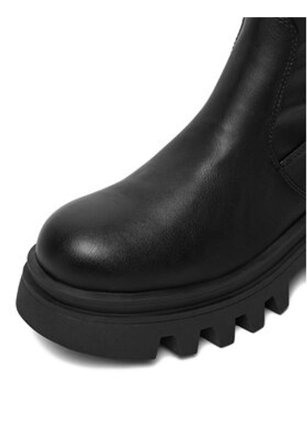 DeeZee Kozaki 13226-7 Czarny. Kolor: czarny. Materiał: materiał, skóra