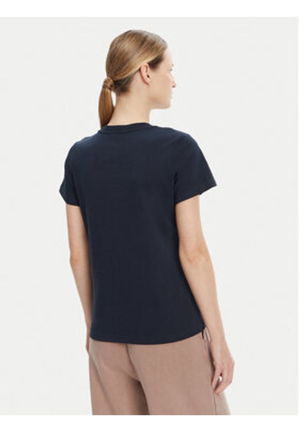 Helly Hansen T-Shirt Core 54592 Granatowy Regular Fit. Kolor: niebieski. Materiał: bawełna