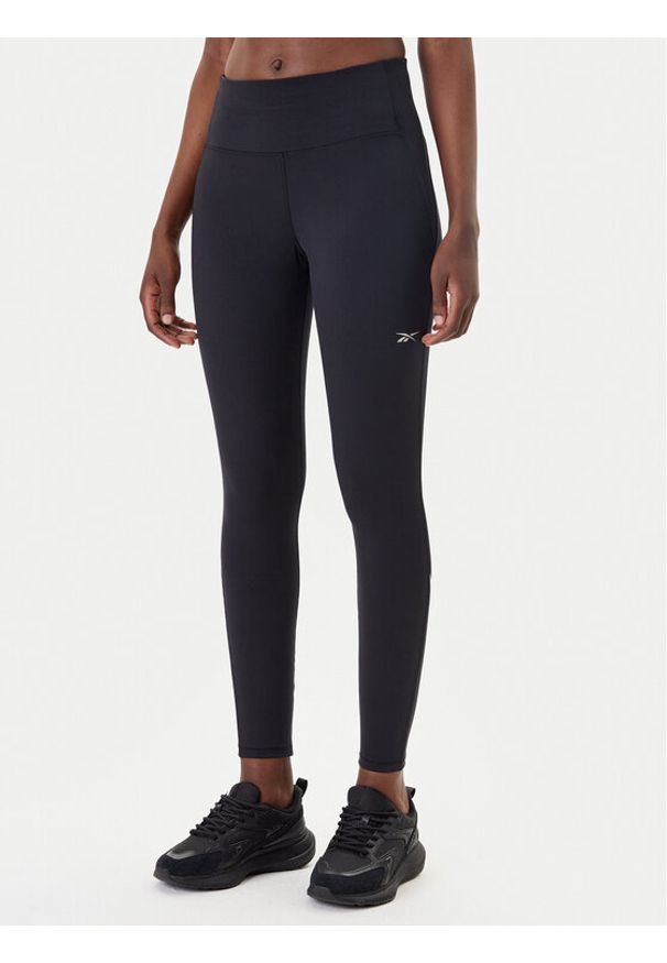 Reebok Legginsy Lux Speed 100205639 Czarny Slim Fit. Kolor: czarny. Materiał: syntetyk