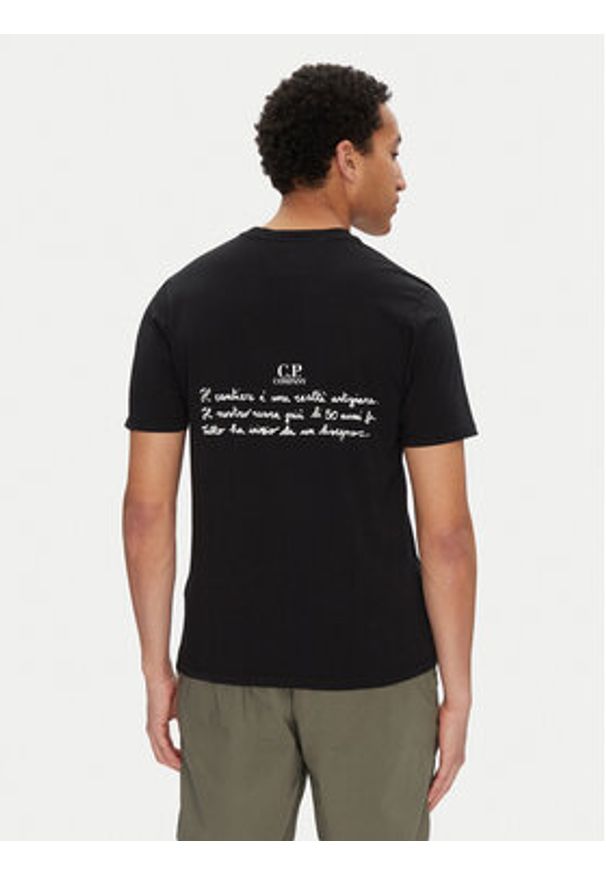C.P. Company T-Shirt 18CMTS319A005431G Czarny Regular Fit. Kolor: czarny. Materiał: bawełna