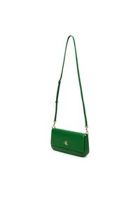 Calvin Klein Jeans Torebka Minimal Monogram Shoulder Pouch LV04K3161G Zielony. Kolor: zielony. Materiał: skórzane #3