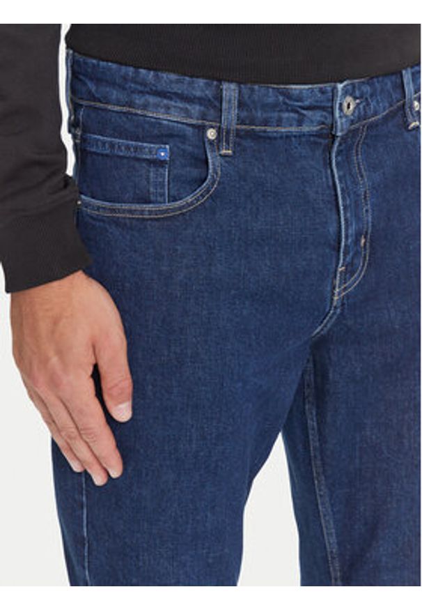 Karl Lagerfeld Jeans Jeansy A3M10052 Granatowy Slim Fit. Kolor: niebieski