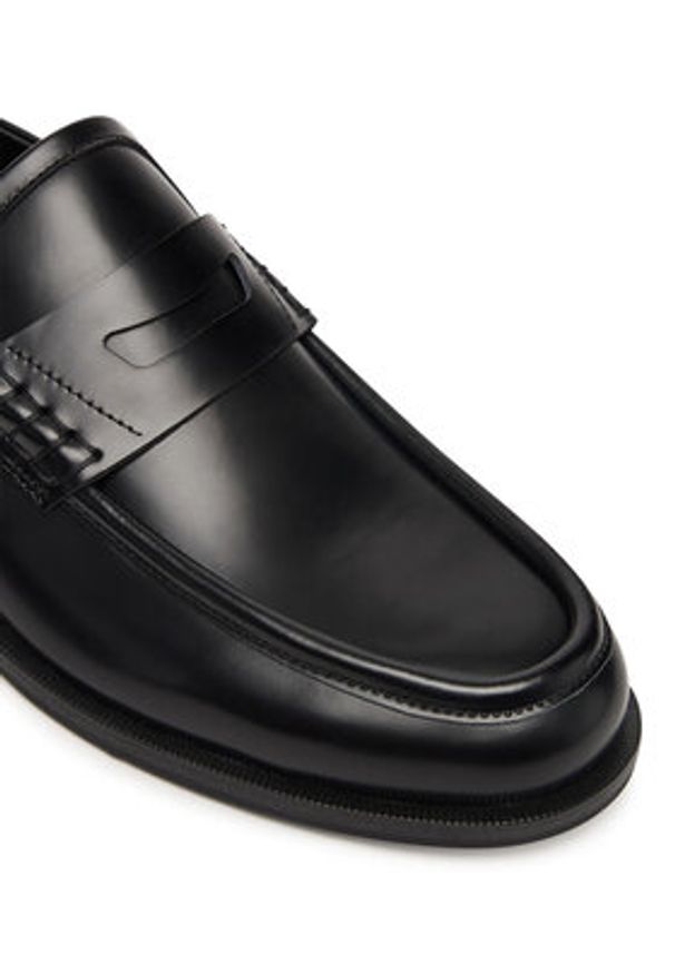 Hugo - HUGO Mokasyny Varian 50548591 Czarny. Kolor: czarny. Materiał: skóra