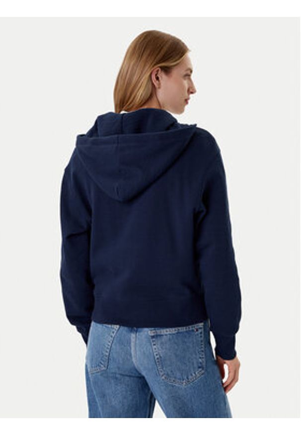 TOMMY HILFIGER - Tommy Hilfiger Bluza Script WW0WW45742 Granatowy Regular Fit. Kolor: niebieski. Materiał: bawełna