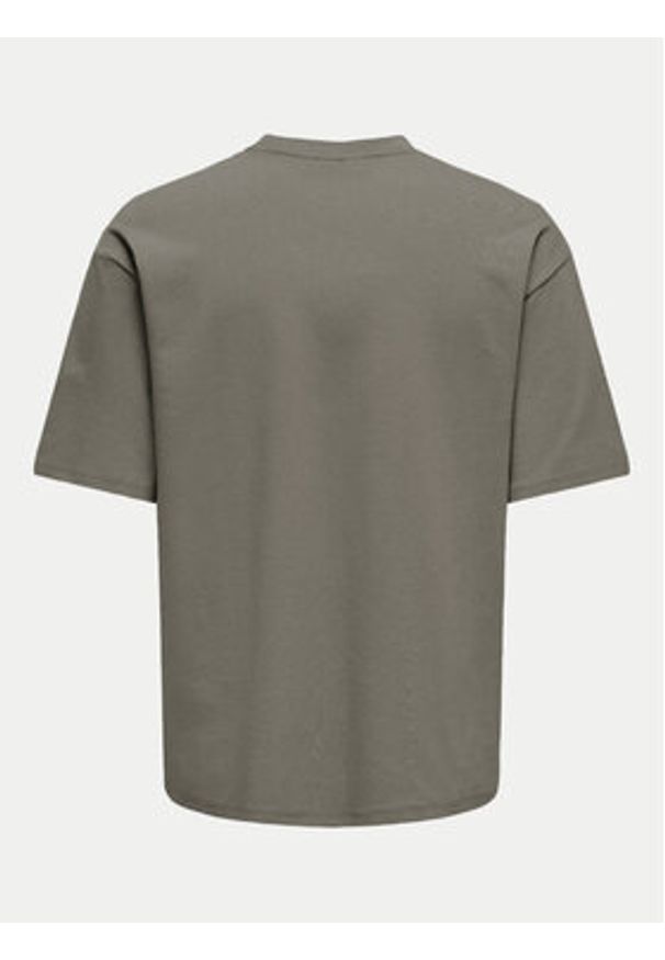 Only & Sons T-Shirt Caspian 22031940 Szary Authentic Fit. Kolor: szary. Materiał: bawełna