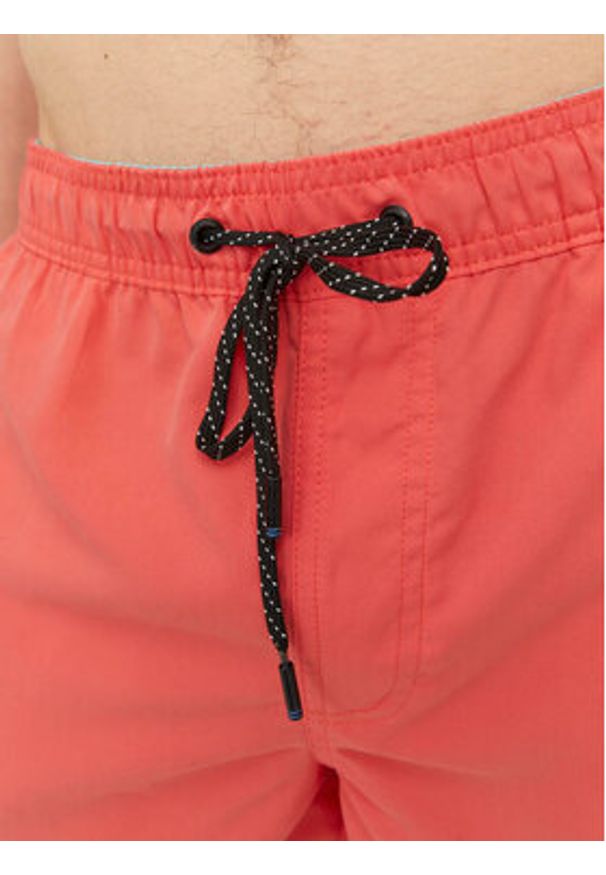 Jack & Jones - Jack&Jones Szorty kąpielowe Jpstfiji 12225961 Koralowy Regular Fit. Kolor: pomarańczowy. Materiał: syntetyk