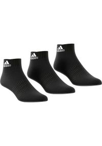 Adidas - Skarpetki adidas Cushioned Ankle 3 Pairs. Kolor: czarny. Materiał: bawełna