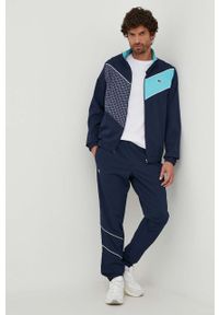 Lacoste dres męski kolor granatowy. Kolor: niebieski. Materiał: dresówka #1