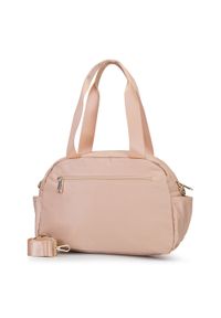 Wittchen - Torba podróżna z nylonu mała. Kolor: beżowy. Materiał: nylon #3