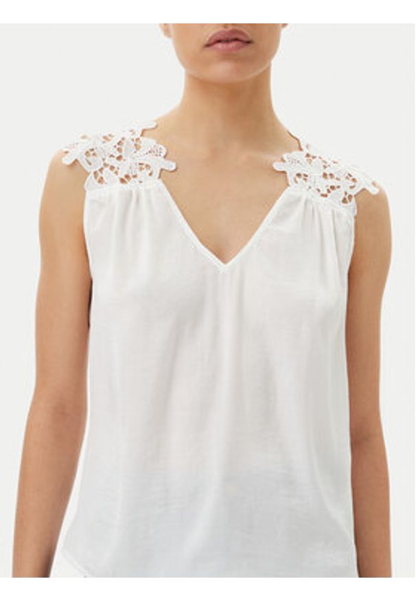 Morgan Top 251-OJOIE Biały Regular Fit. Kolor: biały. Materiał: syntetyk