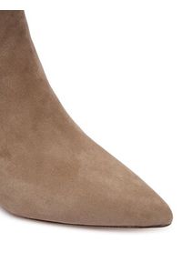 Lauren Ralph Lauren - LAUREN RALPH LAUREN Botki McKay 802967779008 Beżowy. Kolor: beżowy. Materiał: skóra, zamsz #5