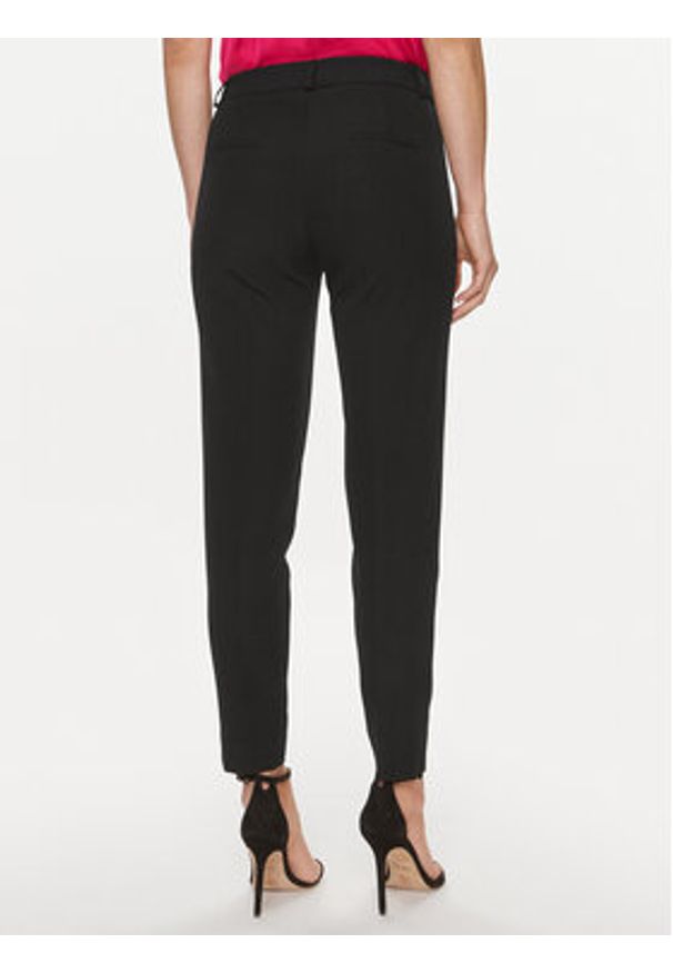 Maryley Spodnie materiałowe 24EB52Z/43NE Czarny Slim Fit. Kolor: czarny. Materiał: syntetyk