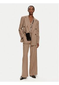 MAX&Co. Spodnie materiałowe Vacanze 2426136022200 Brązowy Regular Fit. Kolor: brązowy. Materiał: wełna, syntetyk #2