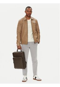 Calvin Klein Plecak Micro Pebble Slim Sq Bp 42 LV04D3005G Brązowy. Kolor: brązowy. Materiał: skóra #5