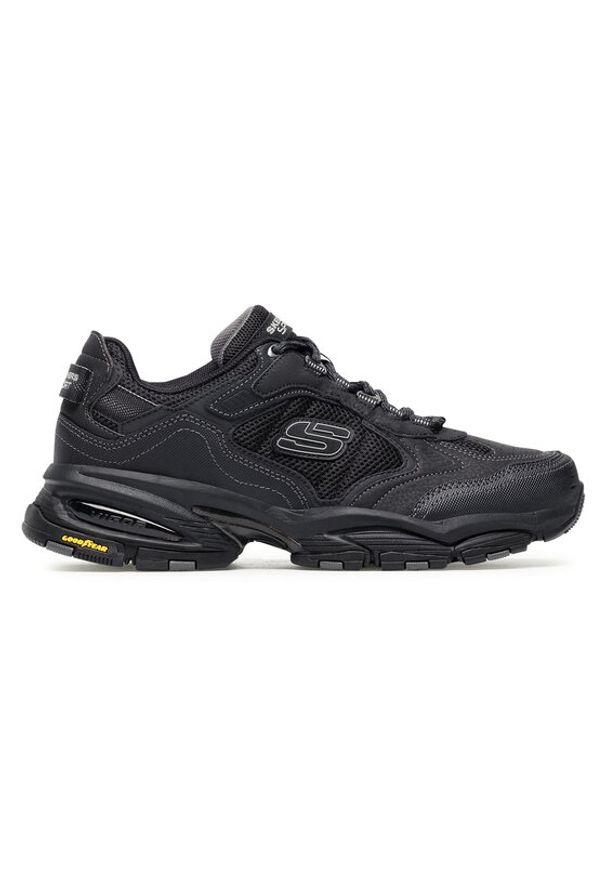 skechers - Skechers Sneakersy Vigor 3.0 237145/BBK Czarny. Kolor: czarny. Materiał: skóra