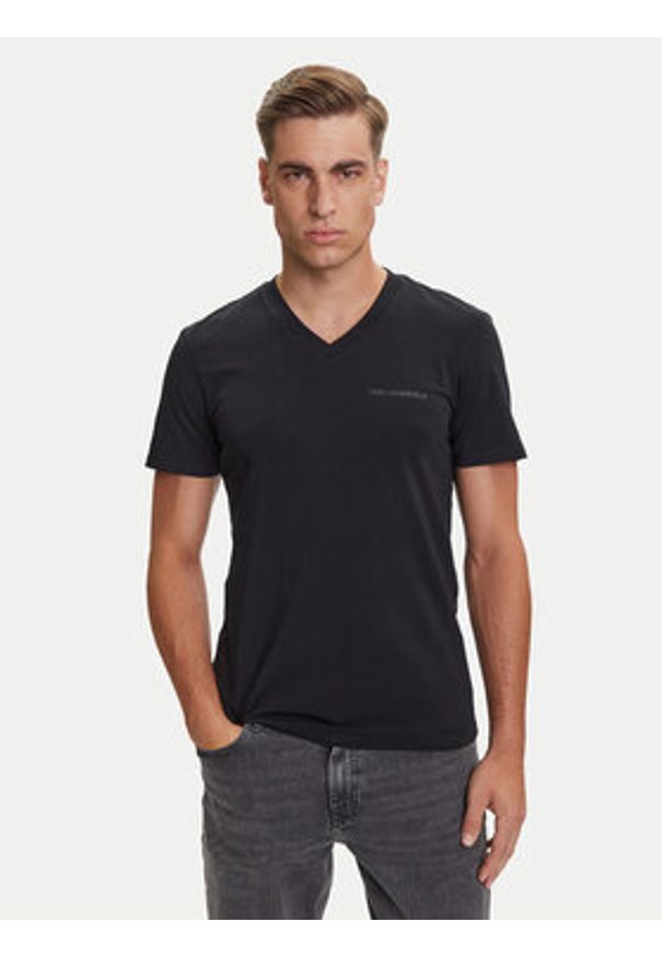 Karl Lagerfeld - KARL LAGERFELD Komplet t-shirtów A3M47006 Kolorowy Slim Fit. Typ kołnierza: dekolt w karo. Materiał: bawełna. Wzór: kolorowy