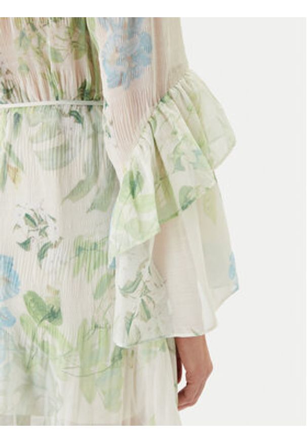 Guess Sukienka koktajlowa W6GKA5 W2400 Zielony Regular Fit. Kolor: zielony. Materiał: syntetyk. Styl: wizytowy