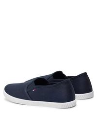 TOMMY HILFIGER - Tommy Hilfiger Tenisówki Canvas Slip-On Sneaker FW0FW07806 Granatowy. Zapięcie: bez zapięcia. Kolor: niebieski. Materiał: materiał #5