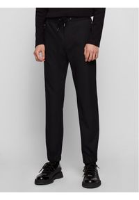 BOSS - Boss Spodnie materiałowe Banks1-Spw-Z 50444546 Czarny Slim Fit. Kolor: czarny. Materiał: materiał, wiskoza #1