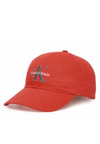 Calvin Klein Czapka z daszkiem Monologo Embroidery Baseball Cap LV04G5004G Pomarańczowy. Kolor: pomarańczowy. Materiał: bawełna #1