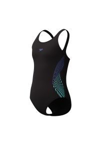 Dziecięcy 1-częściowy kostium kąpielowy Speedo Eco Placem Muscleb. Kolor: czarny, niebieski, wielokolorowy, biały