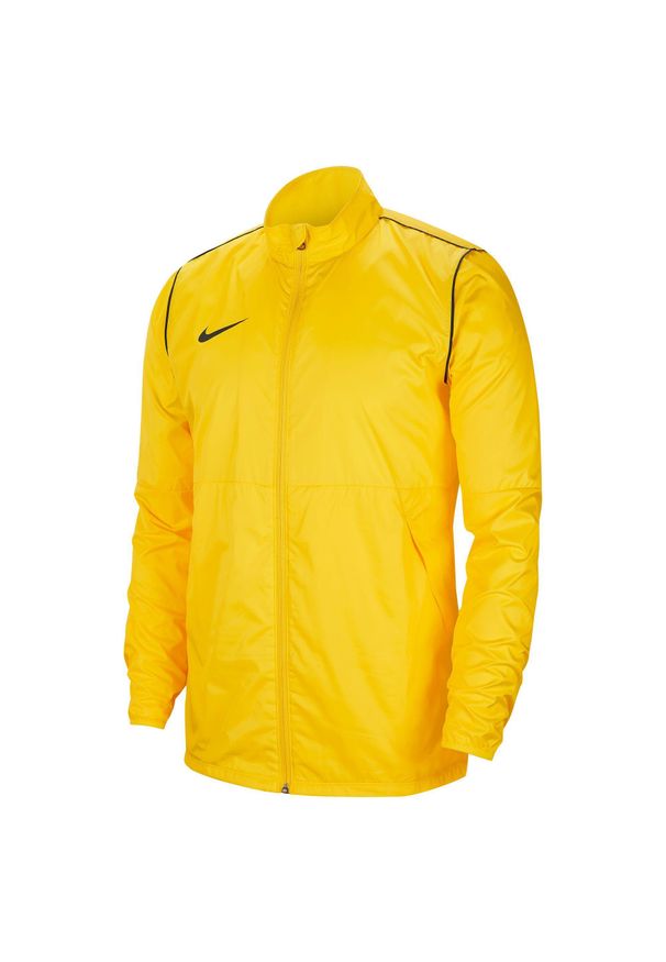 Kurtka do biegania chłopięca Nike Rpl Park 20 RN Jkt. Kolor: żółty, wielokolorowy, czarny. Materiał: syntetyk