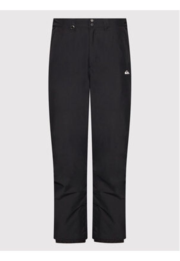 Quiksilver Spodnie snowboardowe Estate EQYTP03146 Czarny Modern Fit. Kolor: czarny. Materiał: syntetyk. Sport: snowboard