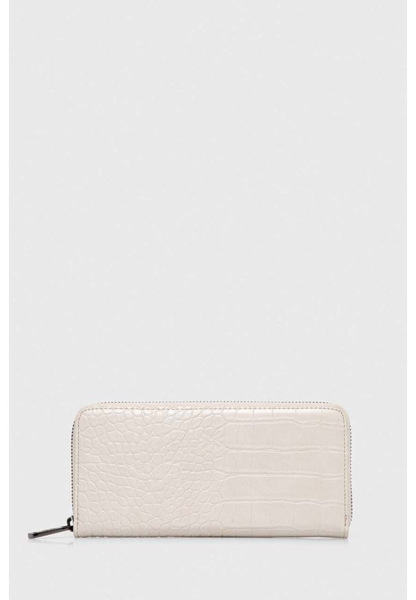 United Colors of Benetton portfel damski kolor beżowy. Kolor: beżowy