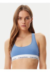 Calvin Klein Underwear Biustonosz top 0000F3785E Niebieski. Kolor: niebieski. Materiał: bawełna