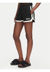 Roxy Szorty sportowe Essential Energy ERJFB03441 Czarny Regular Fit. Kolor: czarny. Materiał: bawełna #1