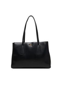 Calvin Klein Torebka Ck Medium Work Tote LV04F3442G Czarny. Kolor: czarny. Materiał: skórzane #2