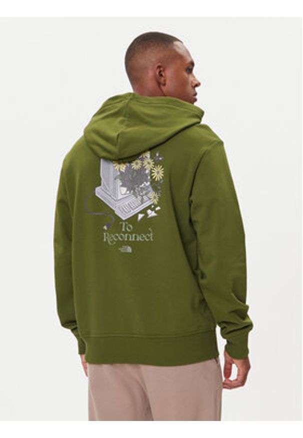 The North Face Bluza Connect NF0A8E40 Zielony Relaxed Fit. Kolor: zielony. Materiał: bawełna