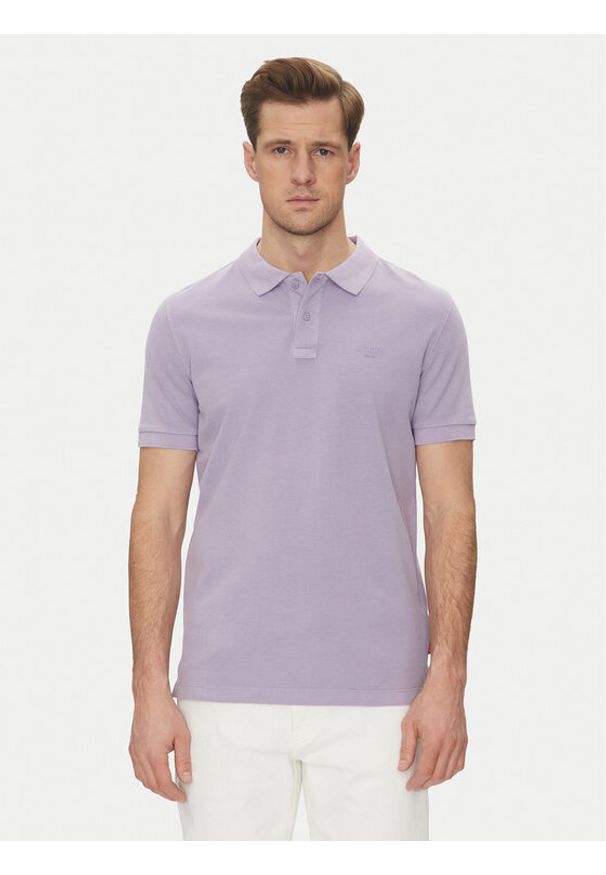 JOOP! Jeans Polo 15 JJJ-02Ambrosian 30045619 Fioletowy Modern Fit. Typ kołnierza: polo. Kolor: fioletowy. Materiał: bawełna