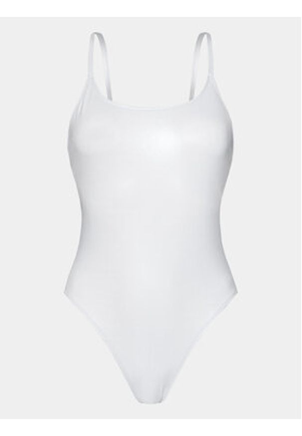 Calvin Klein Swimwear Strój kąpielowy KW0KW02255 Biały. Kolor: biały. Materiał: syntetyk