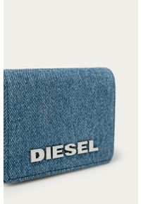 Diesel - Portfel. Kolor: niebieski. Materiał: materiał. Wzór: gładki #3