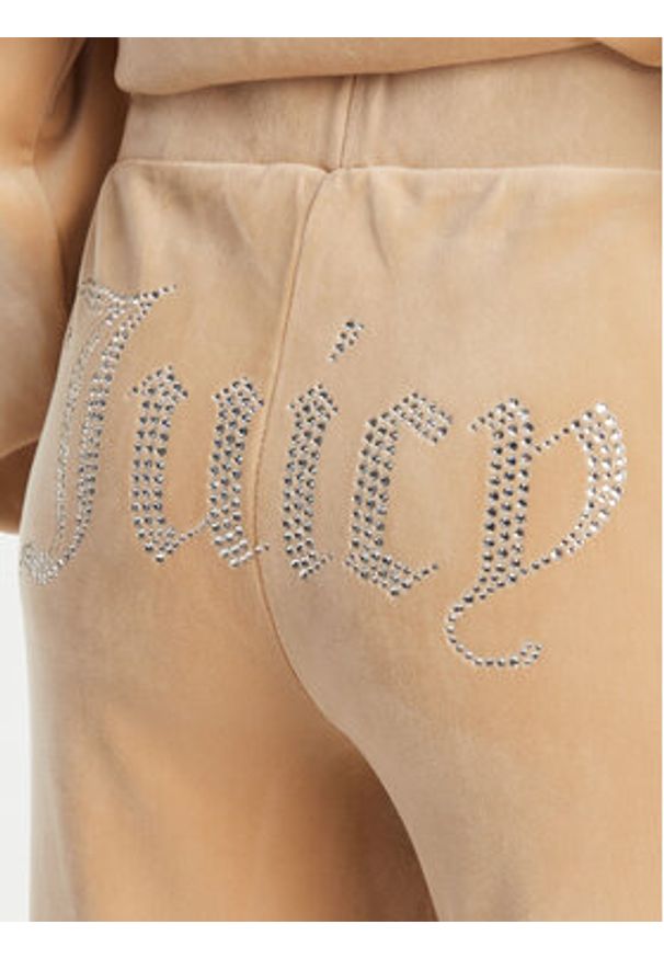 Juicy Couture Spodnie dresowe Christine JCWBJ125304 Beżowy Flared Leg. Kolor: beżowy. Materiał: syntetyk