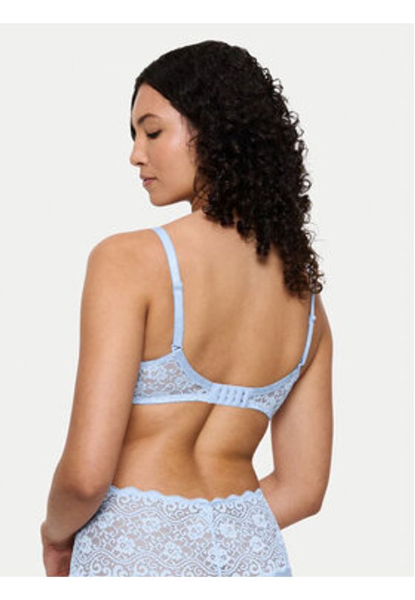 Triumph Biustonosz z fiszbiną Amourette 10214770 Błękitny. Kolor: niebieski. Materiał: syntetyk