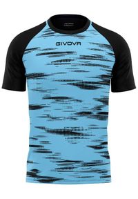 Koszulka Sportowa Givova Pixel 3XL - Oddychająca i Lekka. Kolor: czarny, niebieski, wielokolorowy. Sport: fitness