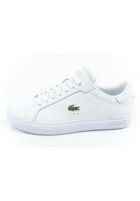 Buty sportowe męskie Lacoste Powertcourt 125 2 SMA. Kolor: biały. Materiał: skóra