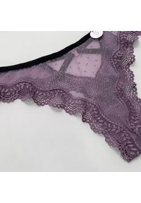 Intica - Stringi koronkowe z ozdobnymi paskami na specjalne okazje Aliana. Kolor: różowy. Materiał: koronka. Wzór: koronka #5