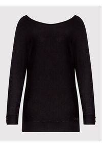 Guess Sweter Adele W2YR34 Z2V62 Czarny Regular Fit. Kolor: czarny. Materiał: wiskoza #3