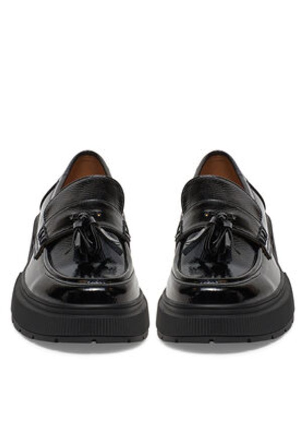 DeeZee Loafersy 60166-2 Czarny. Kolor: czarny. Materiał: materiał, syntetyk