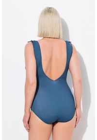 ULLA POPKEN - Damski Kostium kąpielowy dekolt w serce miękkie miseczki. Kolekcja: plus size. Kolor: niebieski, zielony, wielokolorowy. Materiał: poliester, elastan, poliamid, materiał #2